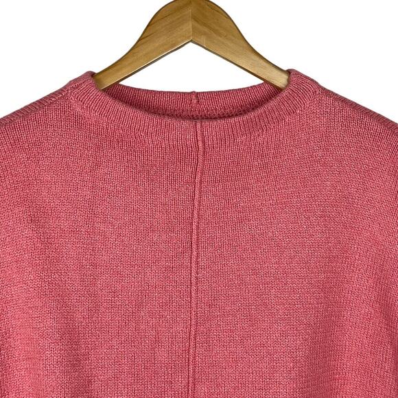 J. Jill Mockneck  Pullover Women's Sweater Size S Long‎ Sleeves Exposed Seams - Picture 2 of 8